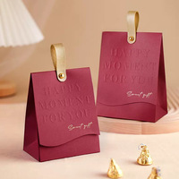 Geschenktaschen mit hölzernen Ring Champagner-Süßigkeiten Papiertüte Schokolade Geschenkbox Verpackung Hochzeit Gunst Geschenke für Gäste Geburtstag Party