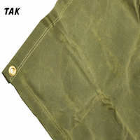 TAK Fabricant de bâche imperméable en toile de coton ciré 100% bâche de tente pour l'extérieur