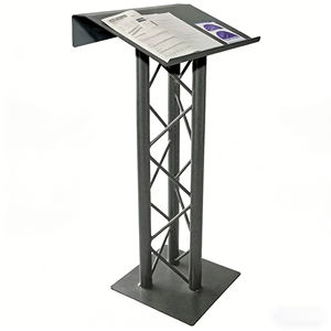 Podio de Conferencias Curvo TRUSS, Atril Rectangular de Aluminio, Podio de Truss para Exhibición en Eventos - Product Image 1