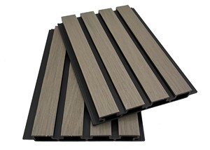 Revestimiento de Pared WPC Europeo Moderno, Paneles de Pared Encastrables, Resistentes al Agua, Decorativos para Exteriores, Color Negro - Product Image 4