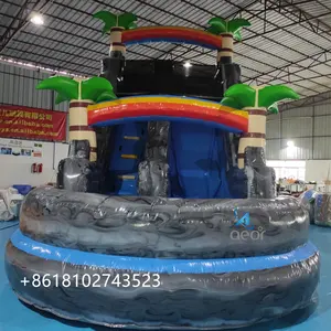 Mặt Trăng Thư Bị Trả Lại Trượt Nước Inflatable Cho Thuyền Trượt Nước Inflatable Ít Tikes Trượt Nước Cho Hồ Bơi inground