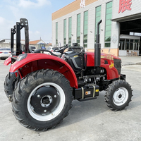 Tractor Agrícola de 50HP a Precio Económico, Motor Diésel 4x4, Certificación CE EPA Euro 5, Maquinaria Agrícola con Implementos de Carga