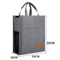 Maletín Vertical de Gran Capacidad YiSheng Modelo 632, Personalizado con Impresión, Impermeable, Resistente al Desgaste, con Dos Cierres, para Documentos