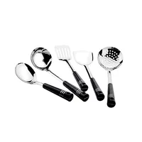 Utensílios de cozinha domésticos, conjunto de utensílios de cozinha de aço inoxidável com alça de bakelite