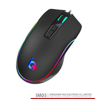 F & G Populer RGB Backlight Gaming Mouse dengan PRO Gamer Mouse Sensor untuk PC Laptop Gamer