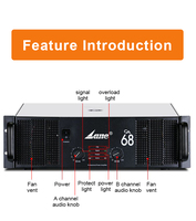 Amplificateur de puissance Lane CA68 neuf de 10 000 watts de haute qualité