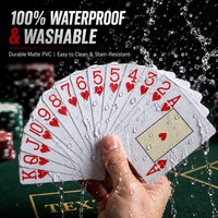 Jeu de cartes à jouer à double deck, directement de l'usine, avec logo personnalisé, cartes de poker avec boîte en papier, livraison rapide, vente en gros