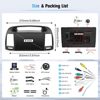 Bon prix autoradio Android avec caméra de recul Bt Multifonction multimédia Wifi pour Toyota Camry 2002-2006 lecteur d'autoradio