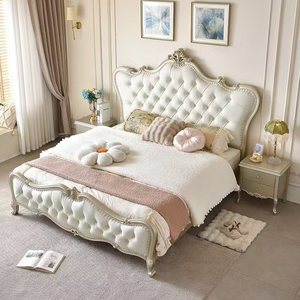 Lit de mariage moderne de style américain et européen de luxe, lit double de 1,8 mètre, taille king-size - Product Image 2