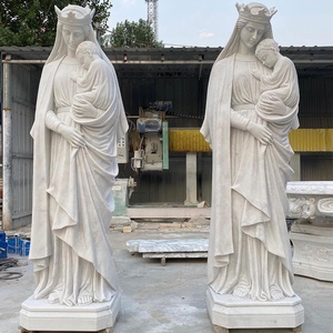 Décoration d'église personnalisée Religieux Catholique Grande Taille Figure Sculpture Jardin Marbre Notre-Dame <span class=keywords><strong>de</strong></span> <span class=keywords><strong>Lourdes</strong></span> Statue - Product Image 4