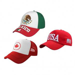 Gorra de Béisbol Unisex Ajustable de Algodón con Diseño de la Copa Mundial de Fútbol América México 2026, Gorra Trucker Estilo Hip Hop - Product Image 1