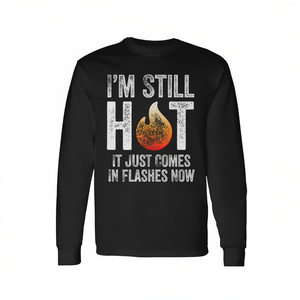 T-shirt à manches longues « I'm Still Hot Funny Hot Flash » pour femmes en ménopause - Product Image 2