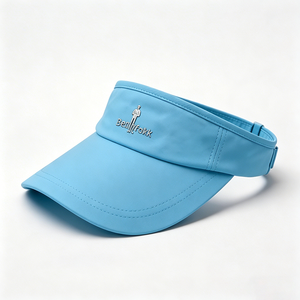 Visera Deportiva con Borde Curvo UPF50+ Azul Claro, Visera de Secado Rápido con Logotipo Personalizado para Uso Casual Unisex en Tenis, Golf y Running - Product Image 2