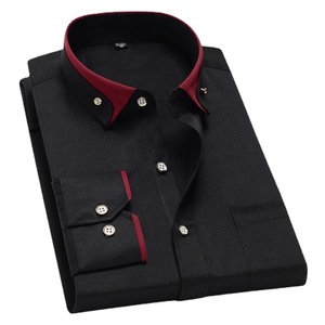 <span class=keywords><strong>He</strong></span> Man Shirt Benutzer definierte mehrfarbige Abendkleid Workshirt Designer Langarm Polyester Business <span class=keywords><strong>Men</strong></span> - Product Image 6
