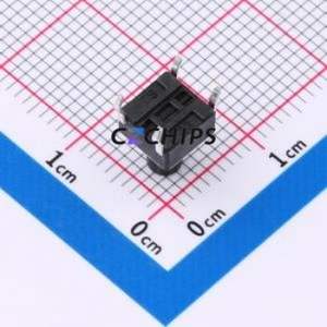 SMG-01-H080A1 Tactile Switch DIP-4P,6x6mm Switch Single Pole Single Throw Round Button 2.5N 6mm - Product Image 2