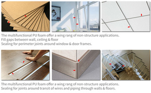 Chống cháy PU bọt polyurethane phun cách ly dính cho cửa sổ gắn cửa xây dựng mở rộng bọt - Product Image 5