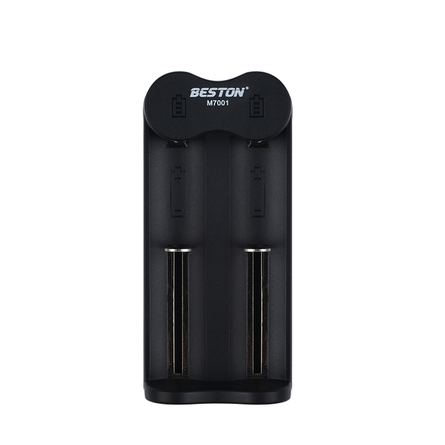 BESTON High Quality Smart Charger 4.2V 2 Slots Li-ion Battery Charger for 16430 18650 21700 32700 26650 Rechargeable Batteries