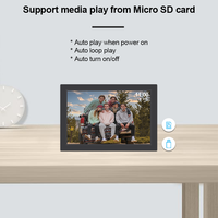 Sıcak satış 10.1 inç fotoğraf çerçevesi IPS dokunmatik ekran HD 16GB WiFi ile Frameo dijital fotoğraf çerçevesi