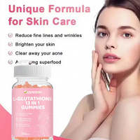 Bonbons Gommes Halal 13-en-1 à la L-Glutathion Réduit, Vitamine Biotine et Collagène pour Éclaircissement de la Peau, avec votre logo