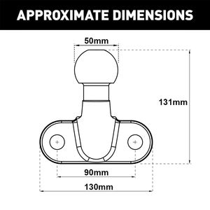 Boule d'<span class=keywords><strong>attelage</strong></span> de remorque de style européen en acier allié chromé 3,5T 50mm pour connexion - Product Image 6