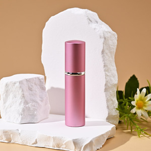 Atomizador de Perfume de Vidrio Plano Personalizado de 10 ml, Botella de Perfume Redonda con Tapa de Aluminio, Atomizador de Fragancia Portátil de Viaje, Mini Spray - Product Image 4