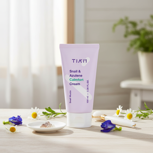 TIAM Snail & Azulene Calmfort Cream 100mL-Hecho en Corea Snail Mucin Calmante Cuidado DE LA PIEL coreano Cosméticos para el cuidado facial - Product Image 3