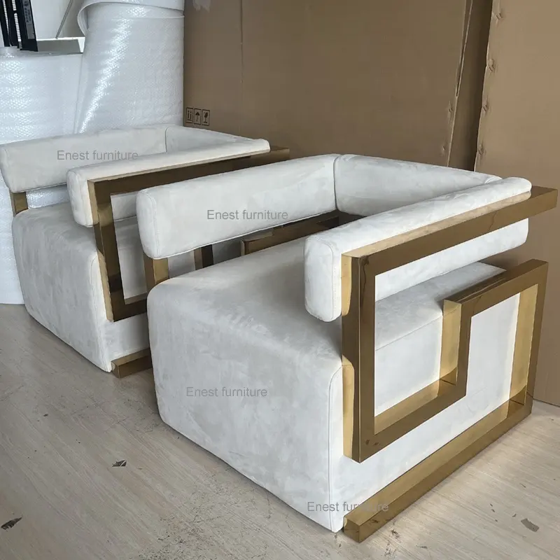 Современный уникальный дизайн рамы из нержавеющей стали бархатный кожаный тканевый интерьерный стул для гостиной