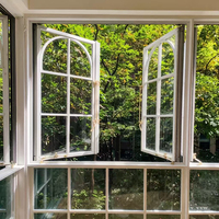 Solution tout-en-un : Fenêtre en aluminium de style français avec persiennes horizontales en verre trempé pour villas, salons et projets immobiliers