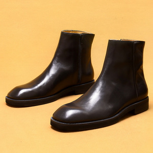 Botas de Tobillo de Piel de Caballo Originales 2025 para Hombre, Lavables, Hechas a Mano con Tecnología Goodyear, Estilo Retro, Amekaki, con Cordones - Product Image 6