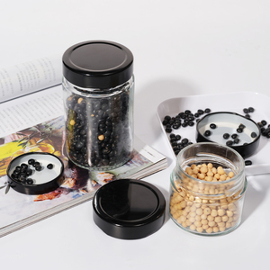 Pot à épices de forme ronde de qualité supérieure 250ml 280ml 360ml pot de miel en verre pour l'emballage alimentaire - Product Image 3