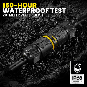 M20 IP68 водонепроницаемый соединитель провода 2/3 штырьковый винт для наружных систем питания и солнечных батарей медный контактный материал - Product Image 6