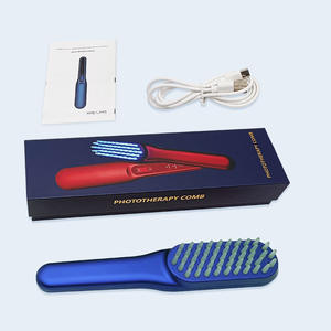 Peine Masajeador Eléctrico para Cuero Cabelludo con Luz Roja y Azul, Personalizado de Fábrica, para el Crecimiento del Cabello y Relajación del Cuero Cabelludo, Dispositivo de Belleza - Product Image 3