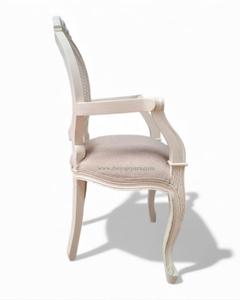 Fauteuil vintage français de luxe fait à la main Meuble classique d'Indonésie en bois massif pour grossiste - Product Image 2