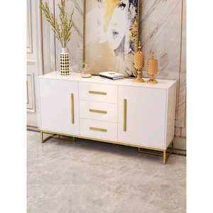 KENEDY <strong>Cheap</strong> <strong>Sideboards</strong> Buffet Black Stone Top Kitchen Cabinet <strong>Sideboard</strong> Stainless Steel Base <strong>Sideboard</strong> - Product Image 5