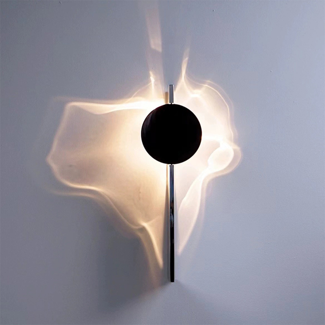 Italian Minimalism LED Wall Lamp Warm White Aluminum Shade Stainless Steel Body High CRI 80 2-Year Warranty Living Room Bedroom