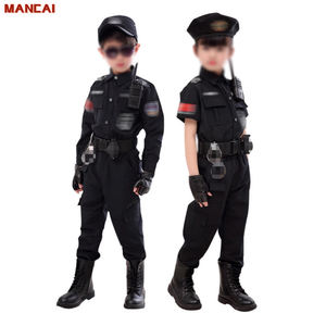 2025 nouveaux enfants garçons filles drôle policier Costumes enfants <span class=keywords><strong>Police</strong></span> uniforme Cosplay vêtements costume Halloween fête carnaval cadeau - Product Image 1