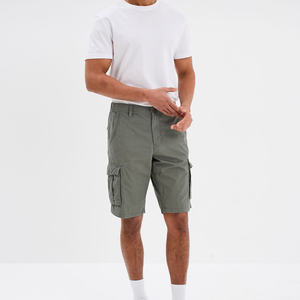 กางเกงขาสั้นคาร์โก้ผู้ชายไซส์ใหญ่ ผ้าฝ้าย ลำลอง เป็นมิตรกับสิ่งแวดล้อม แห้งเร็ว ระบายอากาศดี ของจำเป็นสำหรับฤดูร้อน มีกระเป๋าข้าง เหมาะสำหรับเล่นกีฬาและชายหาด - Product Image 5