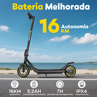 Skuter Listrik Lipat Brazil Warehouse M1Lite, Motor Brushless 500W yang Kuat, Ban 8,5 inci, Kontrol APP, Kecepatan Maksimum 25km/jam