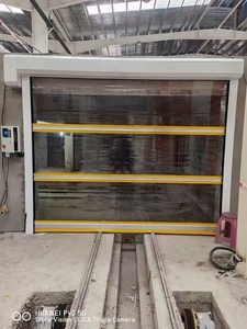 <span class=keywords><strong>Porte</strong></span> de garage industrielle automatique à enroulement rapide en <span class=keywords><strong>PVC</strong></span> flexible pour entrepôt - Product Image 2