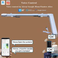 Nouveau Kit Rideau Intelligent Tuya WiFi 2026 – Système de Rail Motorisé de 2,2 à 6,2 m avec Contrôle Vocal Alexa et Google pour Salon et Chambre