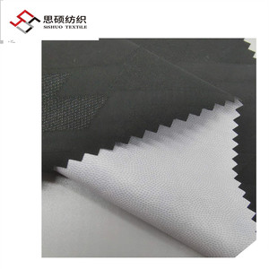 140GSM imperméable respirant Jacquard mémoire <span class=keywords><strong>tissu</strong></span> collé TPU deux couches <span class=keywords><strong>pour</strong></span> veste d'extérieur manteau en duvet femmes manteau - Product Image 2