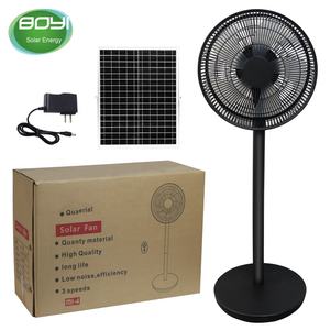 Gran oferta de fábrica, 12 pulgadas, 12V, energía solar, recarga de energía, barco de 9 velocidades, Sistema Solar, ventilador de viento con control remoto para interiores y exteriores - Product Image 4