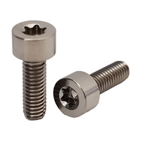 Baut Titanium GR5 M4*12mm Harga Pabrik Kepala Silinder Baut Torx Dalam Berkualitas Tinggi Sekrup Bintang Dalam Kepala Cap
