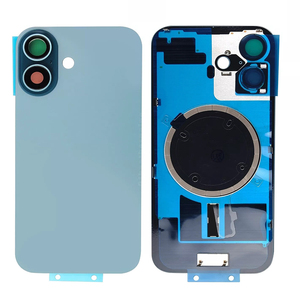 Remplacement de la vitre arrière de qualité supérieure avec cadre, plaque métallique et anneau magnétique pour iPhone 16 16 Plus – Garantie de compatibilité - Product Image 3