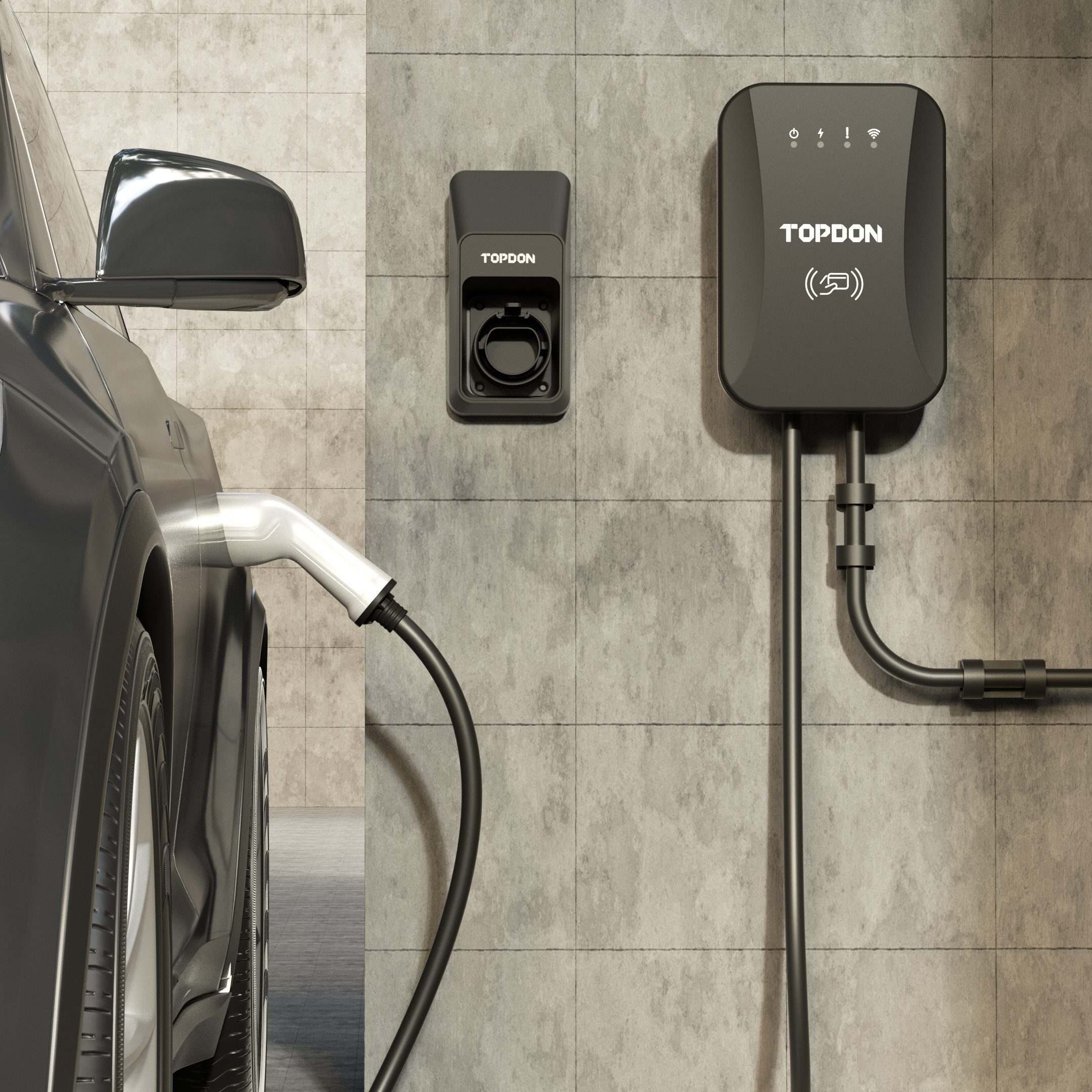 TOPDON PULSEQ поставка от производителя EV автомобильное зарядное устройство Smart APP OCPP1.6 EV зарядное устройство для дома 7 кВт EV зарядное устройство в продаже