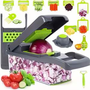 Coupe-légumes multifonctionnel de cuisine, hachoir domestique, éplucheur de concombre, trancheuse à pommes de terre, râpe - Product Image 1