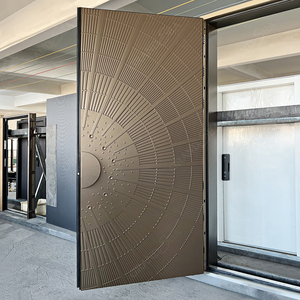 Puertas de Entrada de Acero de Lujo 2026, Puertas Pivotantes de <span class=keywords><strong>Metal</strong></span>, Puerta de Seguridad Exterior de Acero para Casa - Product Image 5