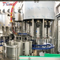 Machine de remplissage d'eau minérale pure et de boissons 15000 BPH 500 ml, haute précision, ligne de production automatique de mise en bouteille PET/verre