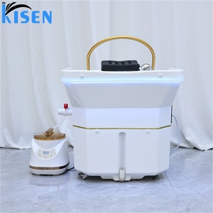 Appareil de luminothérapie Kisen, bac de lavage pour spa capillaire, bol Zen-flow, équipement de salon Beauyshop, sans plomberie, réservoir de 60L - Product Image 6