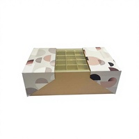 Caja de Papel Deslizante Aséptica Personalizada con Ventana Transparente de PVC, Bandeja Divisora, Embalaje de Cartón Rígido para Bombones, Pralinas, Dulces, Bodas